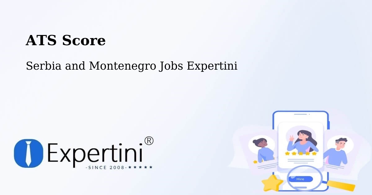 Resume ATS Score & Job Description Match Tool – Vernon - Serbia and Montenegro Jobs Expertini